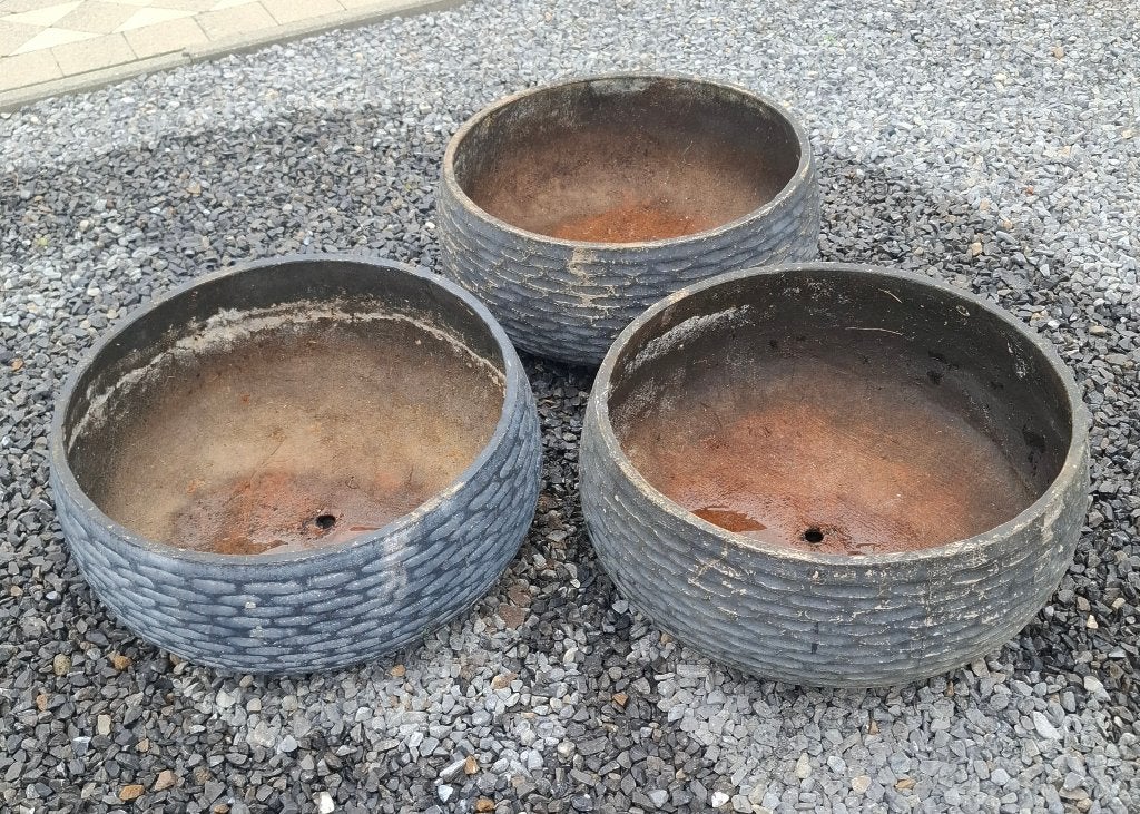 Bloembakken in steen (grijs), Tuin en Terras, Ophalen, Steen