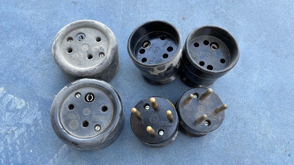 Prises triphasée vintage bakelite, Enlèvement, Comme neuf