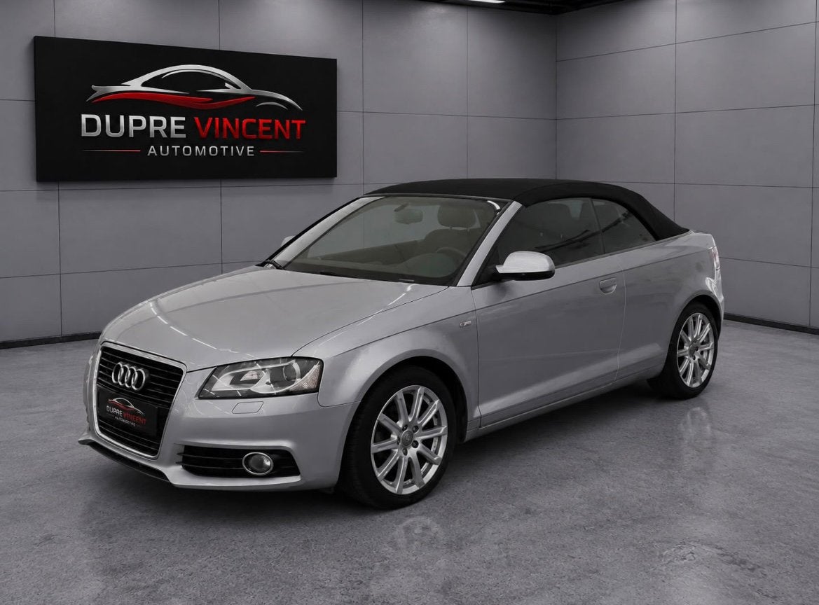 Audi A3 Cabriolet 2.0 TDi Ambition *92000Km*, 4 cilinders, Cabriolet, Grijs, 119 g/km