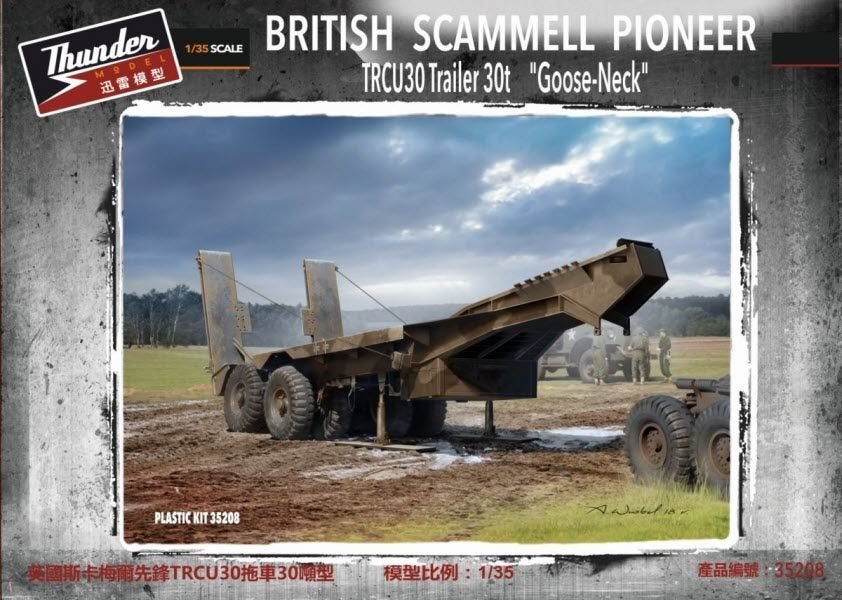 THUNDER MODEL 35208 BritishTRCU30 Trailer Goose-Neck 1/35, Neuf, Autres marques, Enlèvement ou Envoi, Autres types