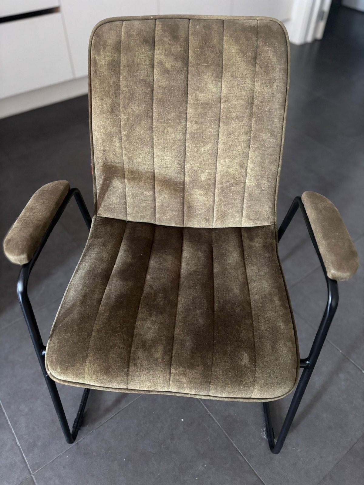 Eetkamerstoelen – set van 6, Ophalen, Zo goed als nieuw, Stof