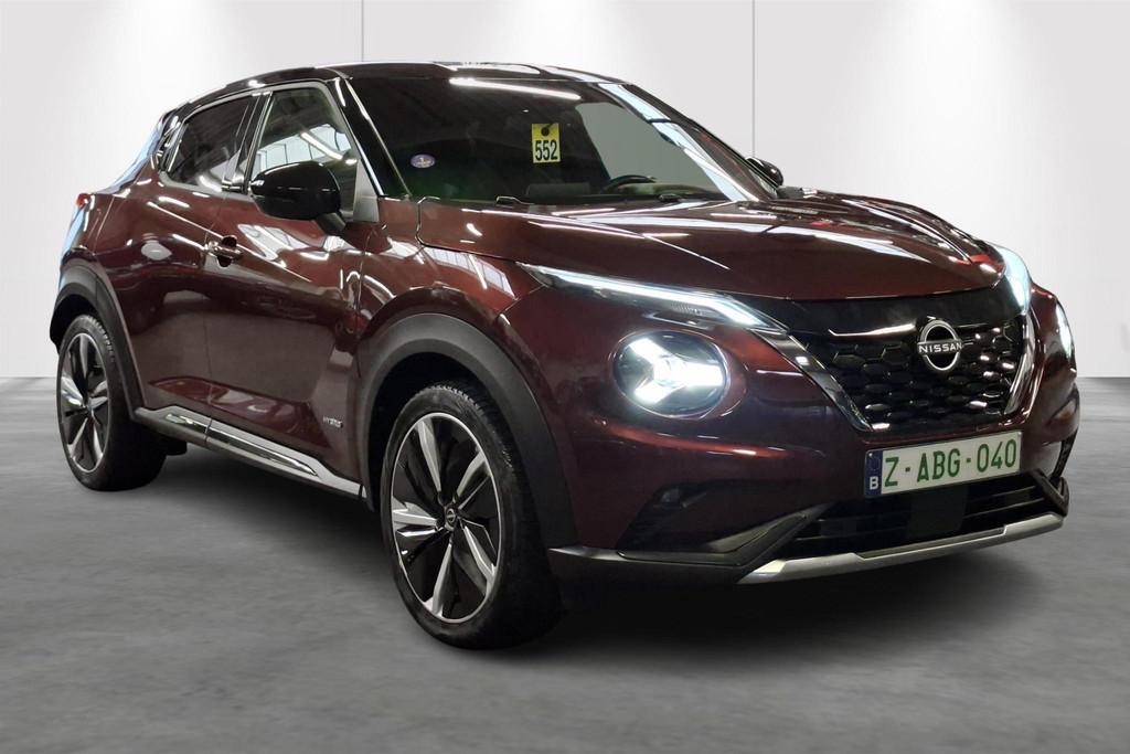 Nissan Juke Hybrid-AUT-Cam-Carplay-Airco-Sensoren, Rouge, 750 kg, Entreprise, 5 places