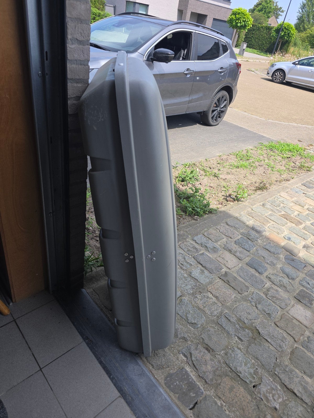 Dakkoffer met slot en gasveren, Autos : Divers, Coffres de toit, Enlèvement, Utilisé