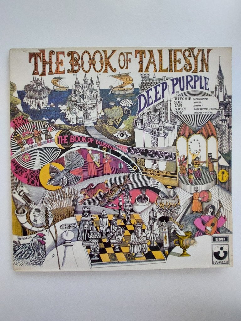 Deep Purple - The Book Of Taliesyn (1971 - Klaphoes), LP, Gebruikt, Gatefold hoes, Ophalen of Verzenden