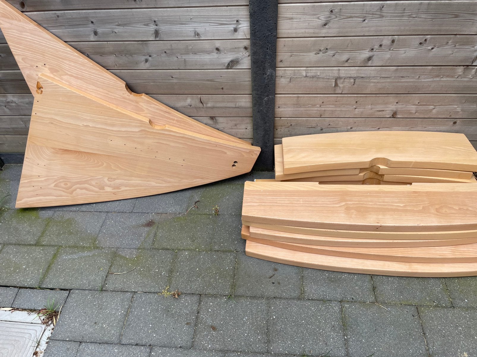 Beuken traptreden, Doe-het-zelf en Bouw, Hout en Planken, Ophalen, Gebruikt