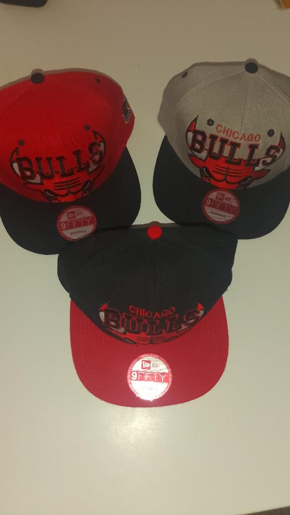 Lot 6 casquettes chicago new era neuves, Ophalen of Verzenden, Nieuw, One size fits all, Pet