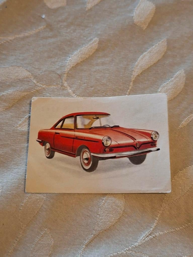 Prentje/Chromo : NSU Sport Prinz / Chocolade Jacques, Enlèvement ou Envoi, Gravure, Utilisé, Autres sujets/thèmes