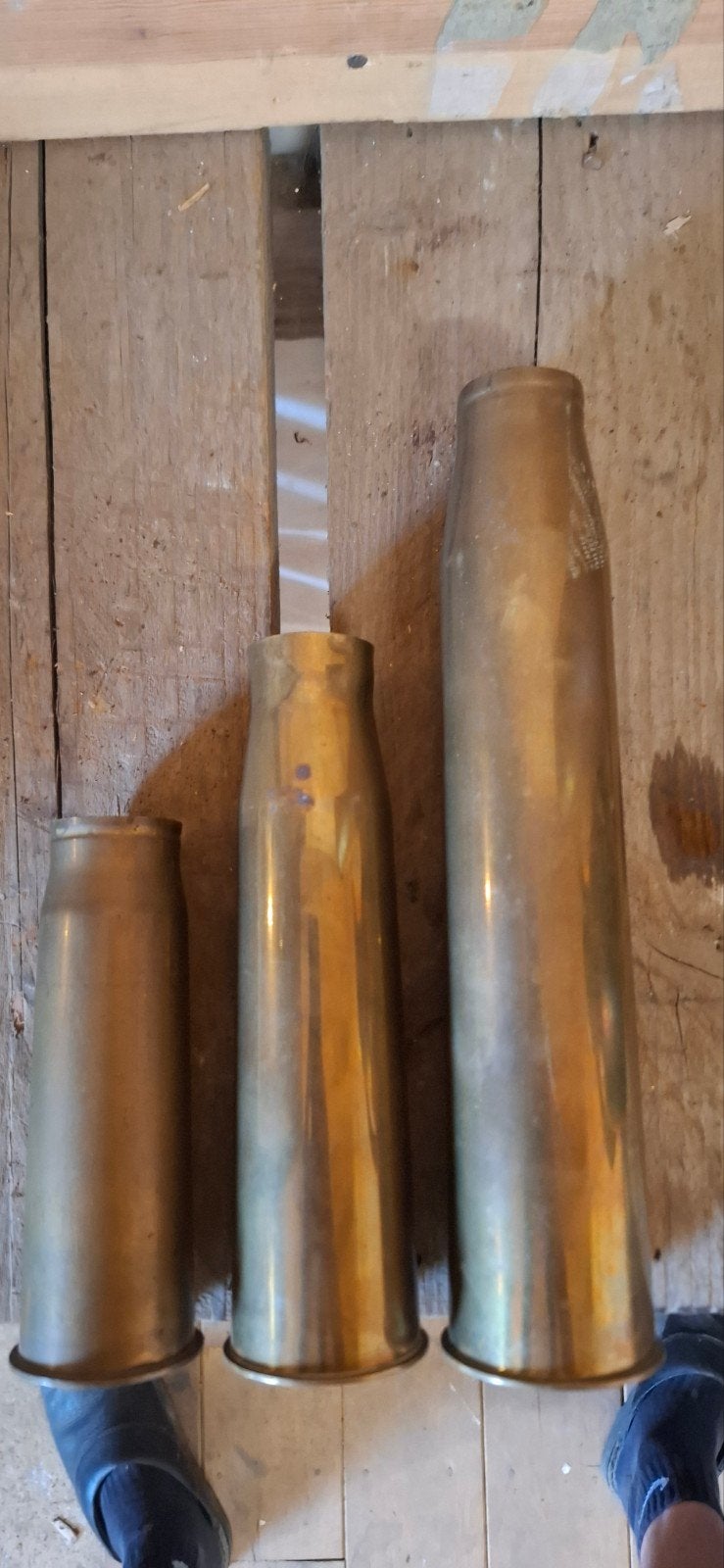 3x franse 37mm huls wo2, Enlèvement ou Envoi