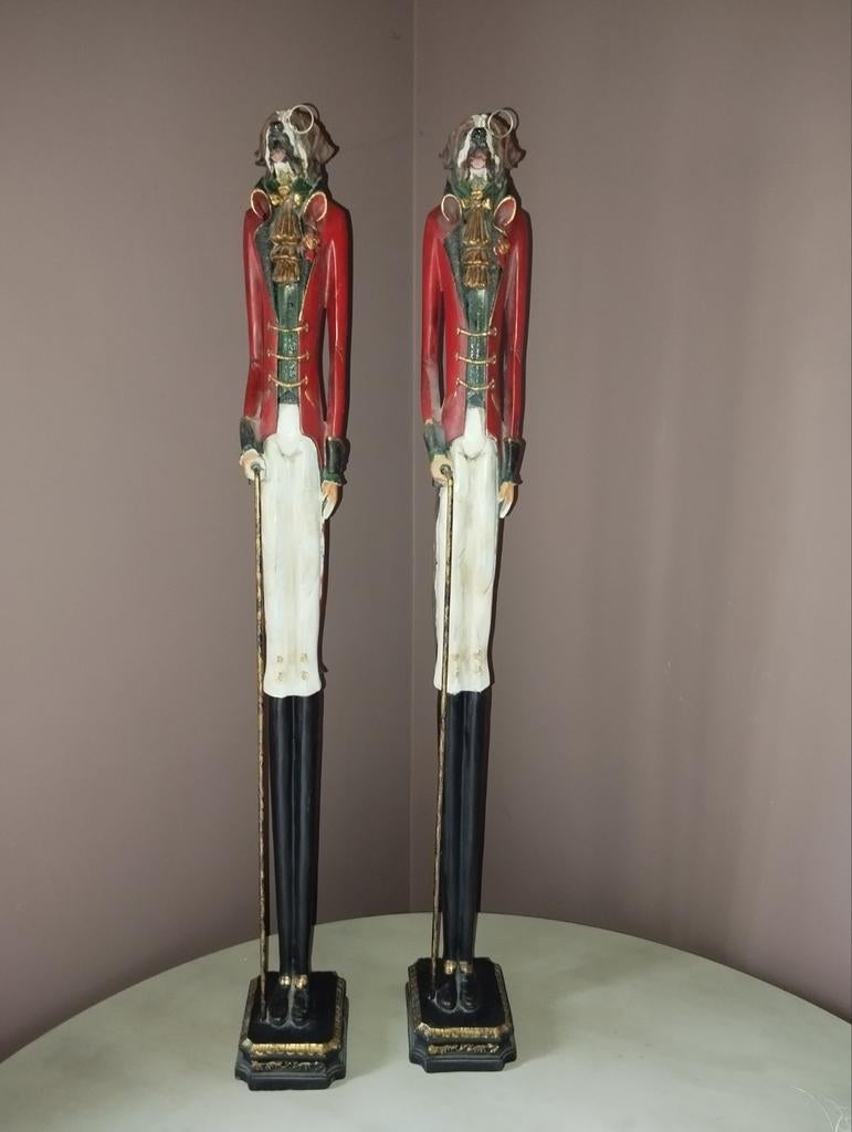 2 majestueuses statues de chiens, Enlèvement