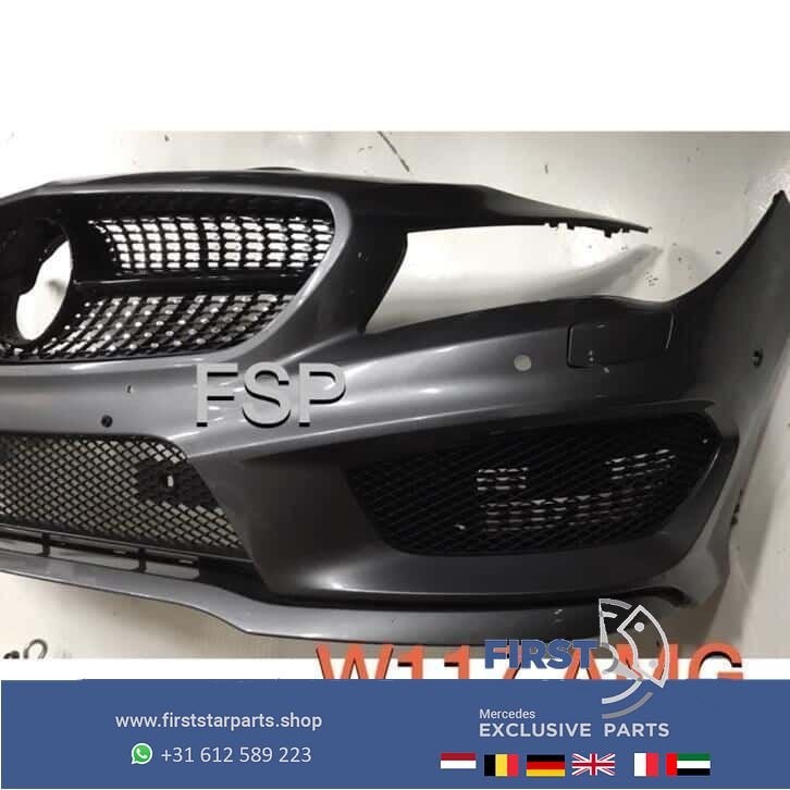 W117 CLA AMG Voorbumper Mercedes CLA Klasse grijs 787 bumper, Utilisé, -, Avant, -