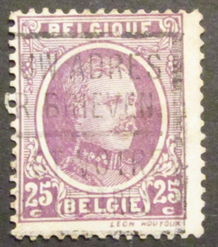 25 centiemen OBC 198 afgestempeld, Met stempel, Koninklijk huis, Frankeerzegel, Ophalen of Verzenden
