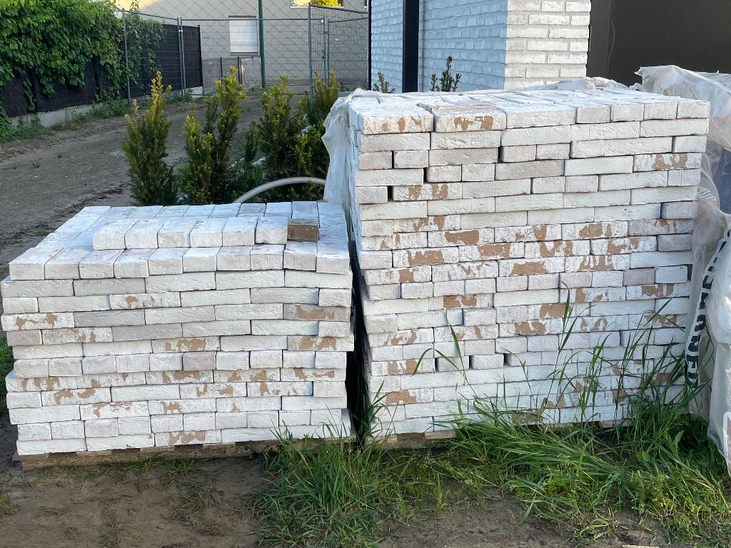 Gevelstenen Rainbow White Vandersanden, Ophalen, Nieuw, Bakstenen