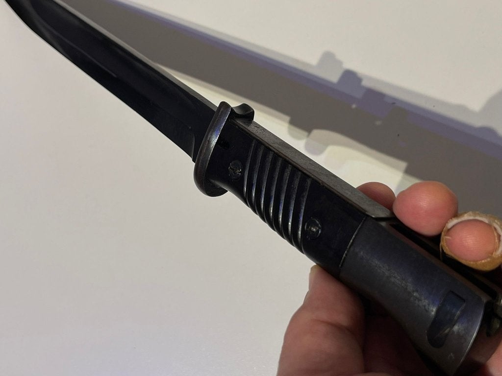 Baïonnette k98 allemande 43ASW, Collections, Enlèvement ou Envoi, Armée de terre, Couteau ou Poignard