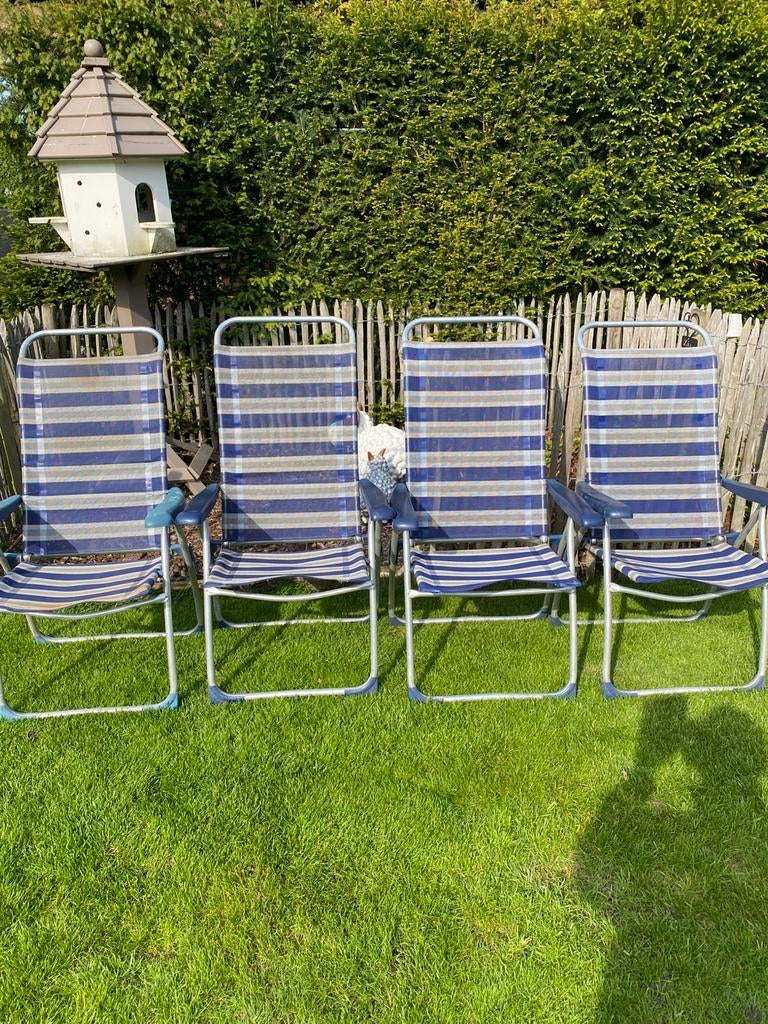 4 lichtgewicht crespo klapstoelen, Ophalen, Zo goed als nieuw