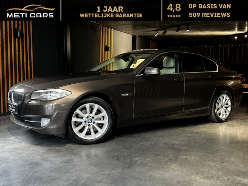 BMW 520i | BT | Radio | Navi | Pano | Capteurs | ..., Autos, BMW, Cuir, Euro 5, Beige, Entreprise