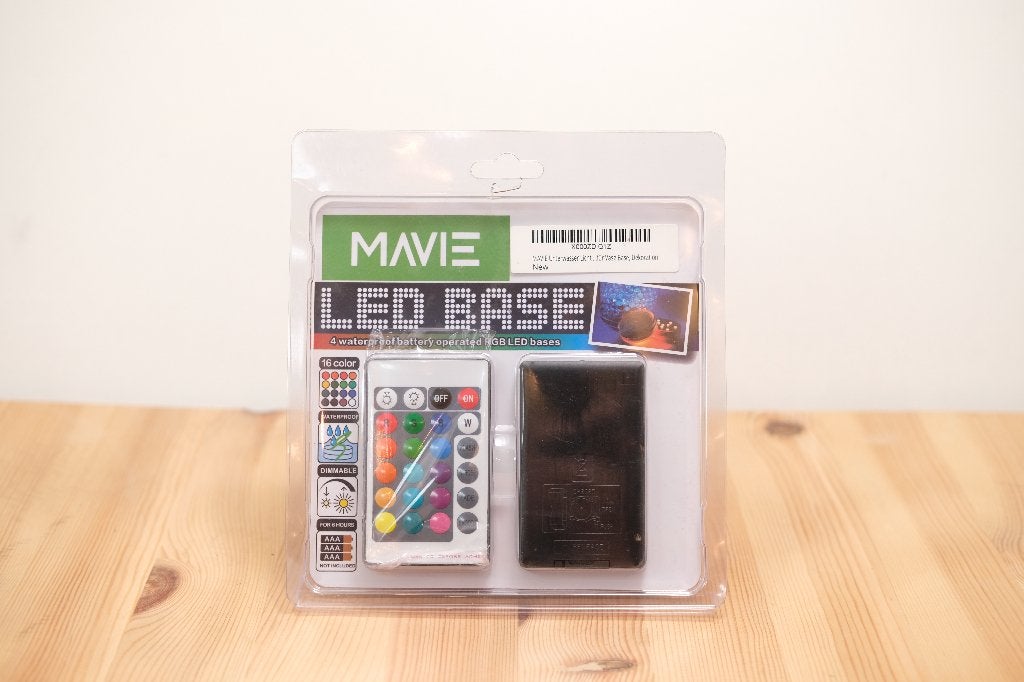 Kit de 4 Lampes LED Submersibles RGB MAVIE, Enlèvement ou Envoi, Comme neuf