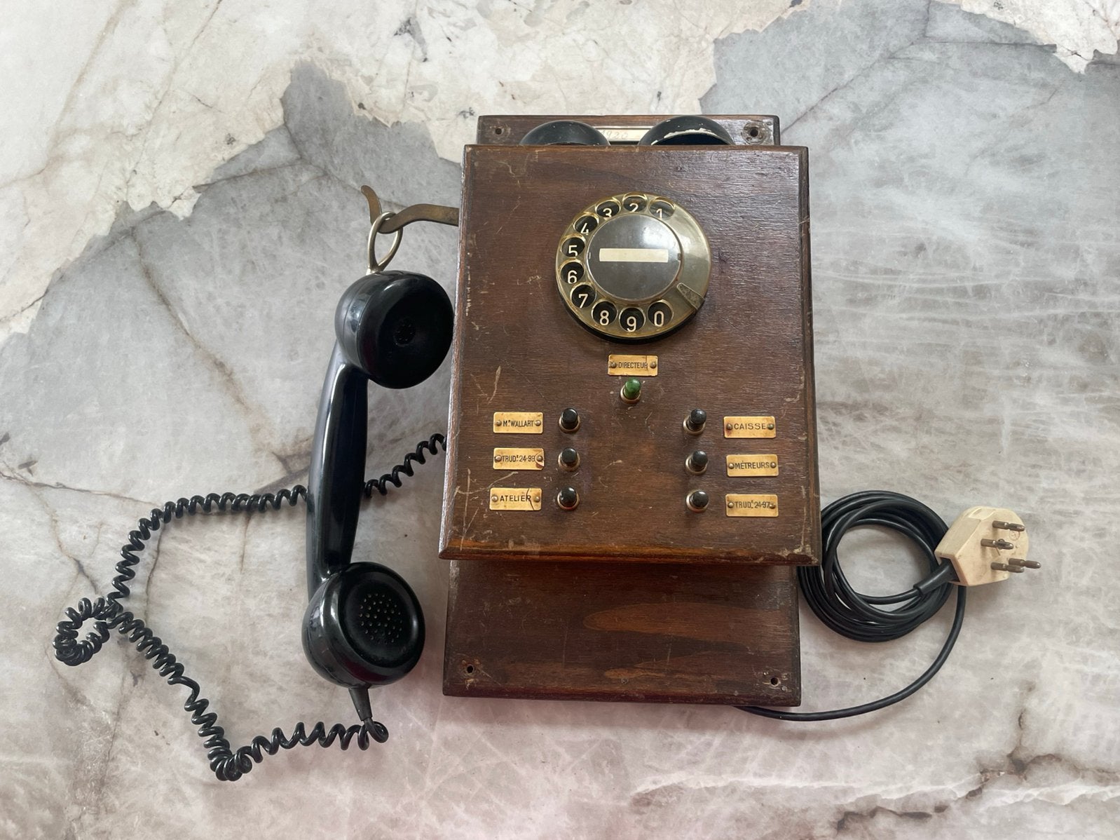 Vintage telefoon 1920, Ophalen, Gebruikt