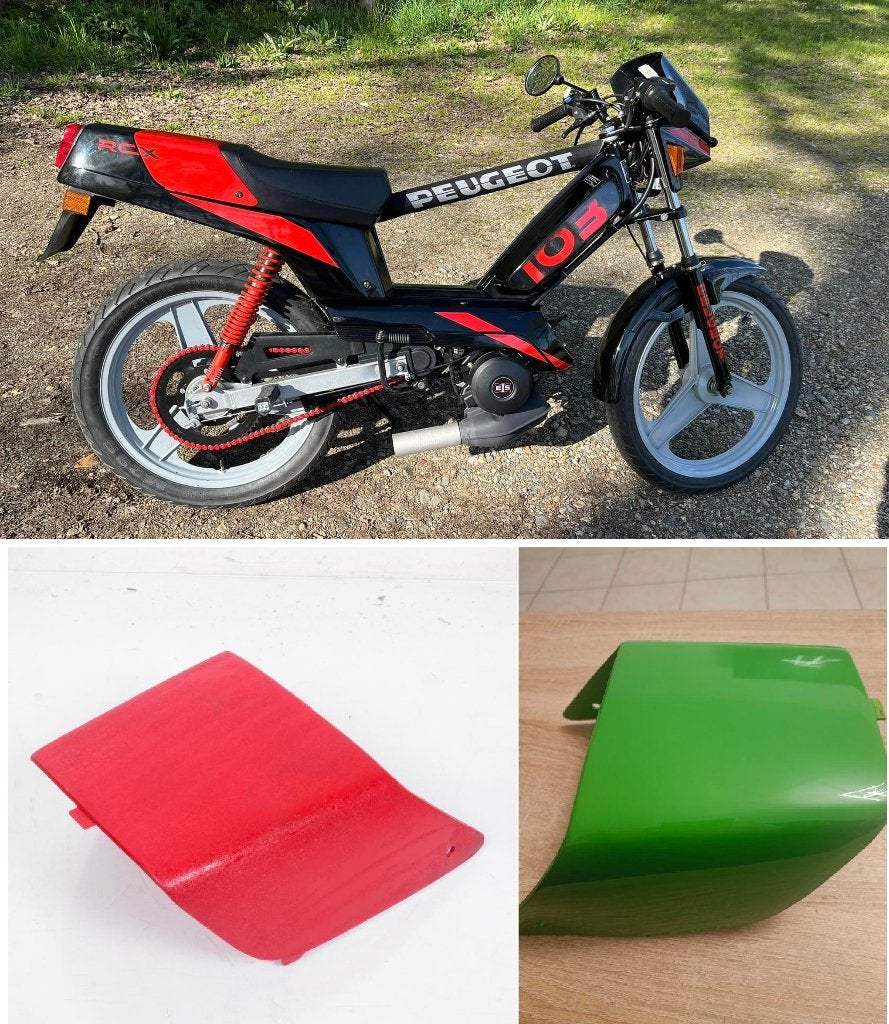 Recherche capot-couvre selle Peugeot 103 rcx, Fietsen en Brommers, Brommers | Toebehoren, Ophalen, Zo goed als nieuw, Overige typen