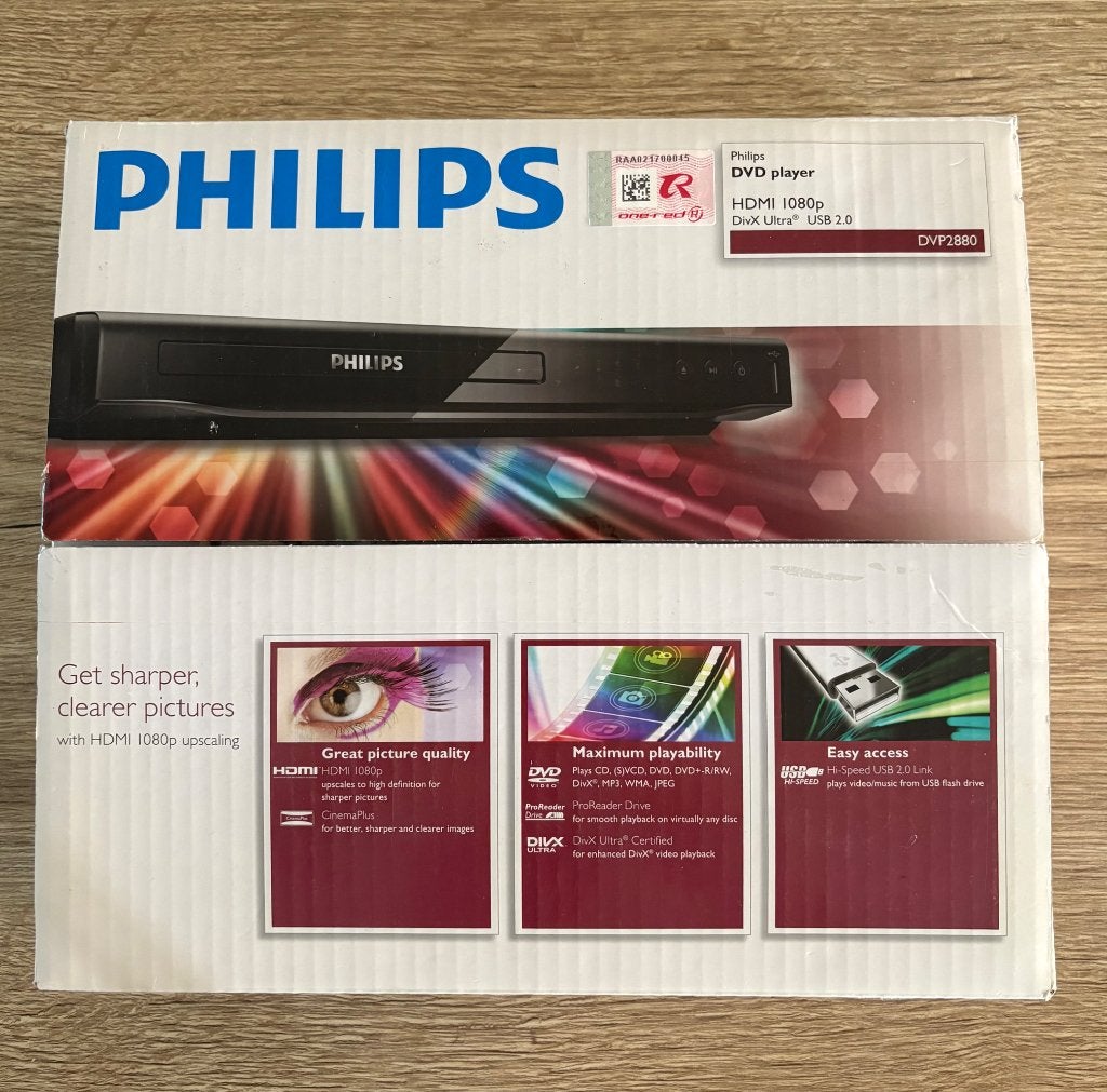 Philips DVP2880 DVD-speler – NIEUW in doos – HDMI & USB, Enlèvement, Neuf, Lecteur DVD, Philips
