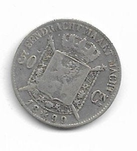 België: 50 cent 1899 VL - zilver = morin 189, Verzenden, Zilver, Losse munt, Zilver
