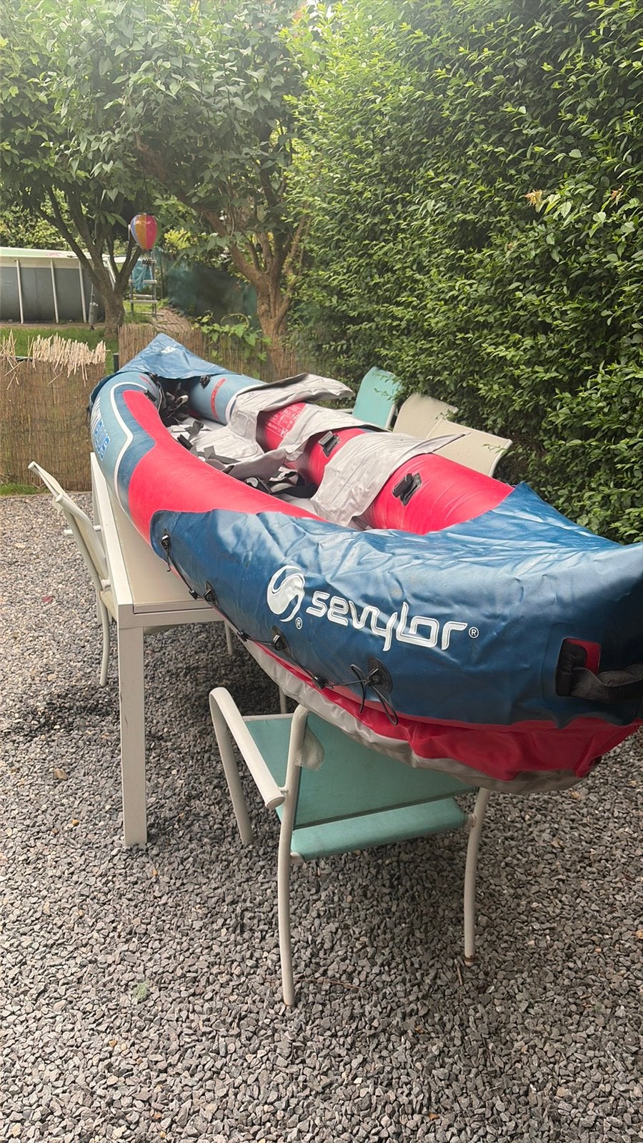 Kayak gonflable Tahiti plus 3 personnes, Sports nautiques & Bateaux, Canoës, Gonflable, Kayak, Enlèvement, Utilisé