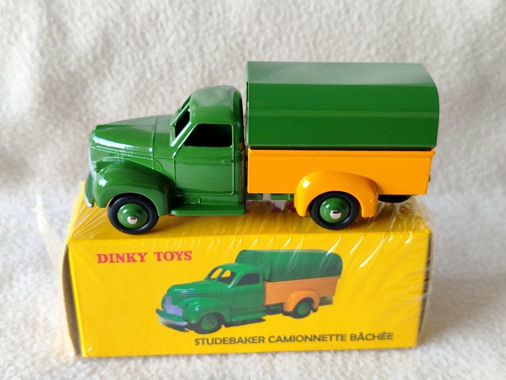 Dinky Atlas _ Studebaker Camionnette Bâchée _ ref. 25Q, Enlèvement ou Envoi, Comme neuf, Bus ou Camion, Dinky Toys
