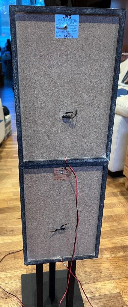 JVC SP-D301 - Paire d'enceintes bibliothèque, TV, Hi-fi & Vidéo, Enceinte d'étagère, JVC, 60 à 120 watts, Comme neuf
