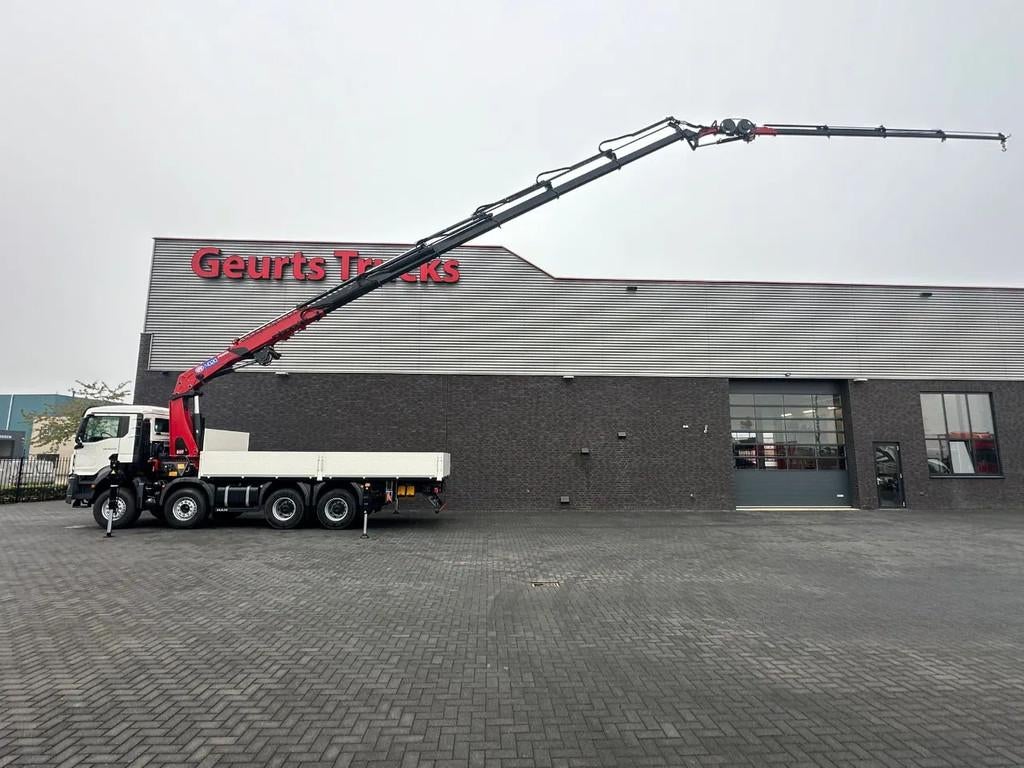 MAN TGS 35.470 8X4 HMF 4020-K6 + FJ 600 K4 KRAAN/KRAN/CRANE/, Automaat, Euro 6, MAN, Wit