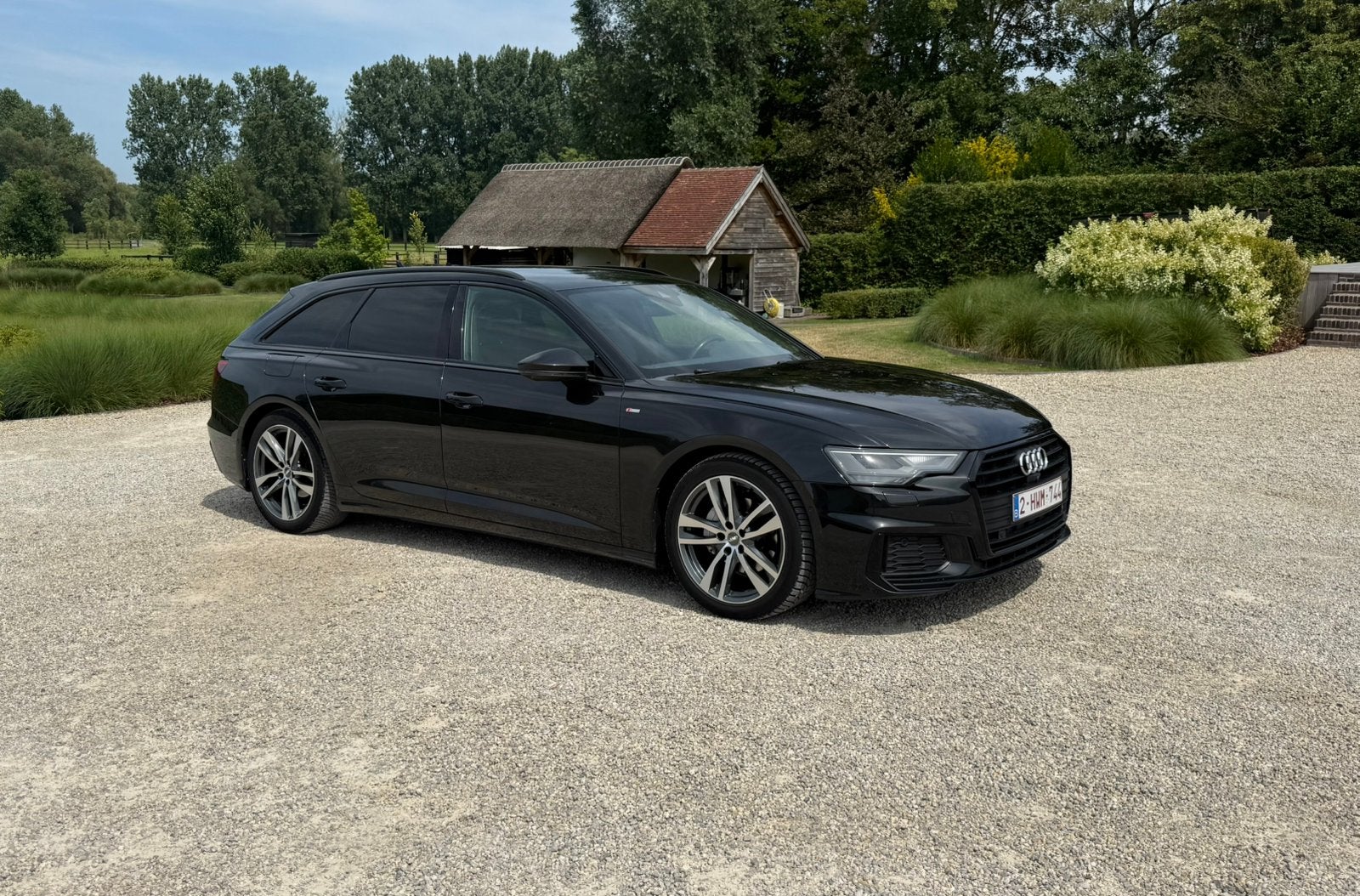 Audi A6, Auto's, Audi, Dealer onderhouden, Leder en Stof, Zwart, Particulier