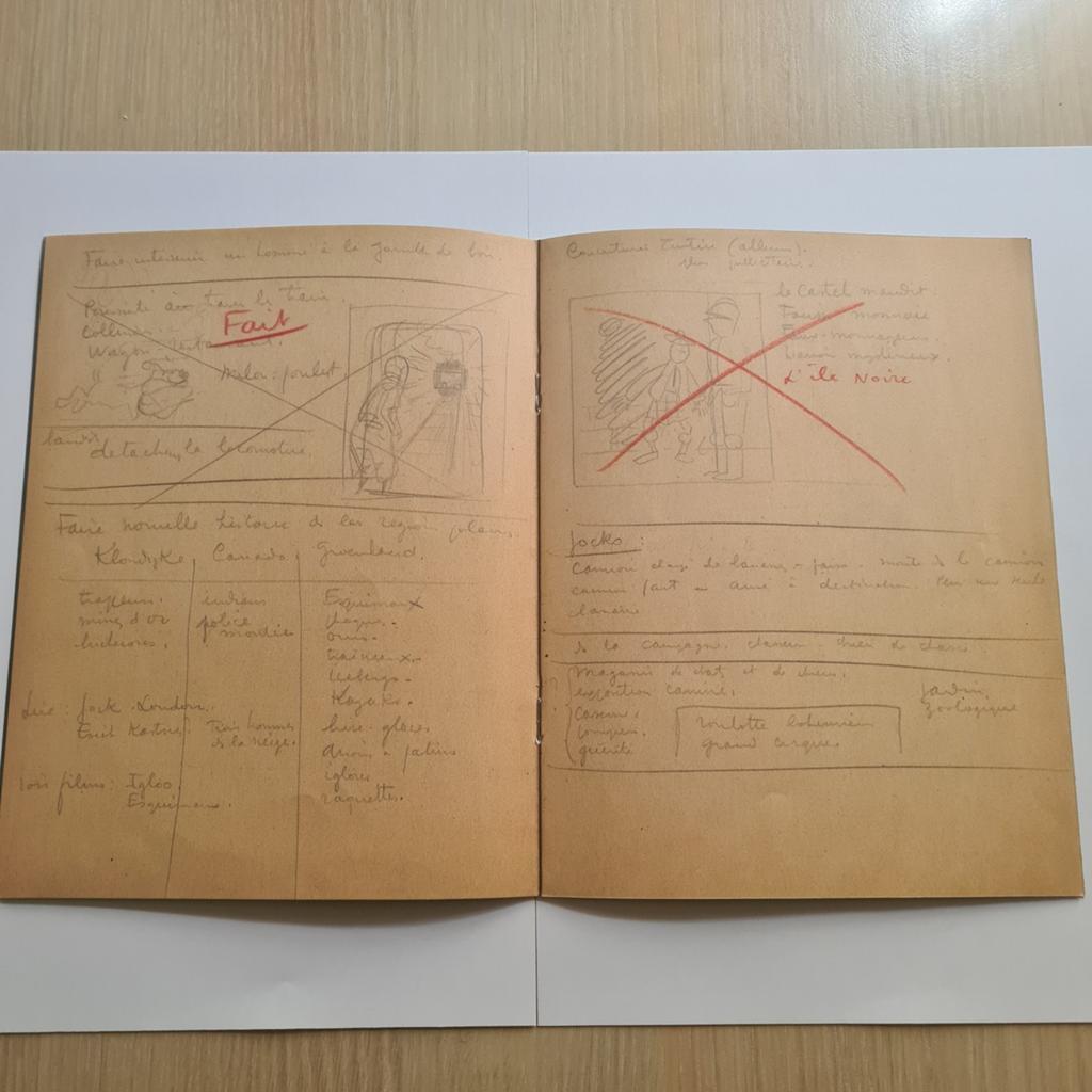 Rare Tintin fac simile cahier personnel de Hergé, Collections, Enlèvement ou Envoi, Tintin