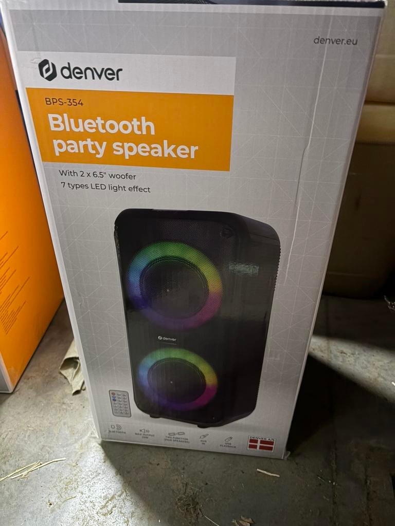 Party box Denver, Ophalen, Nieuw