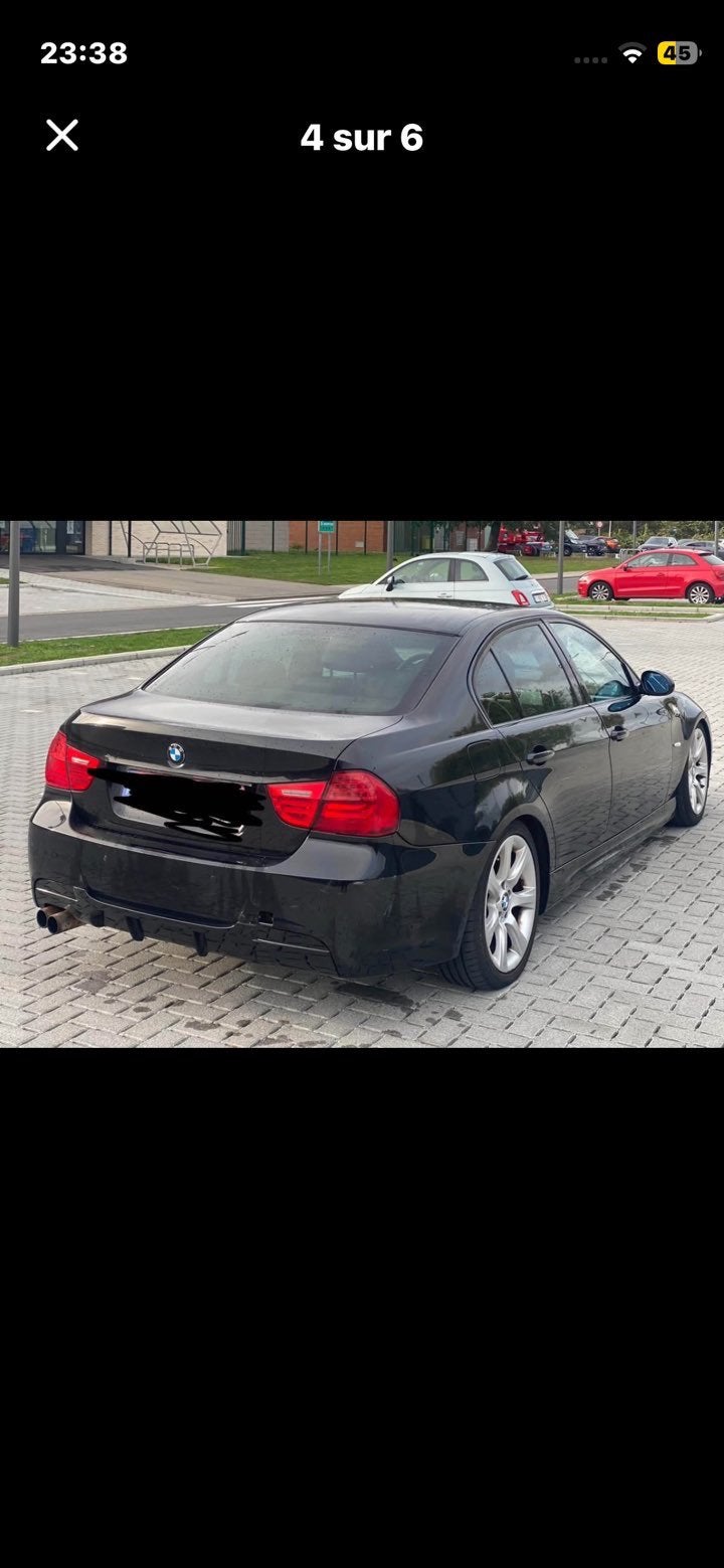 BMW E90 318d, Autos, Cuir, Achat, Boîte manuelle, Noir