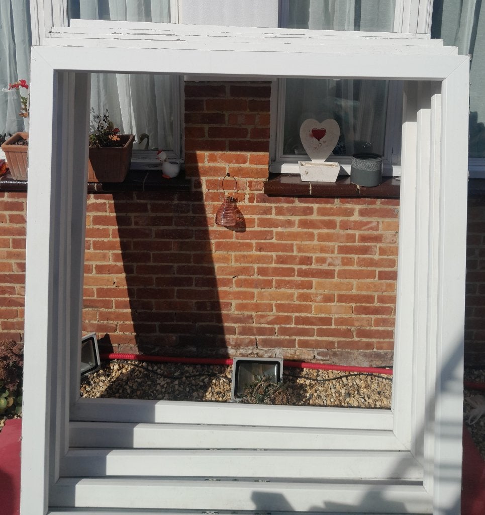 Fenêtres rurales en PVC 5x, 75 à 150 cm, Synthétique, Enlèvement, Utilisé