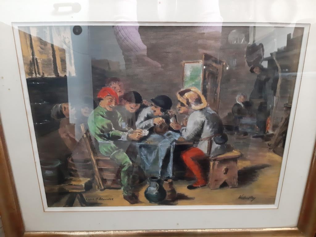 Krijt tekening, Antiek en Kunst, Ophalen of Verzenden