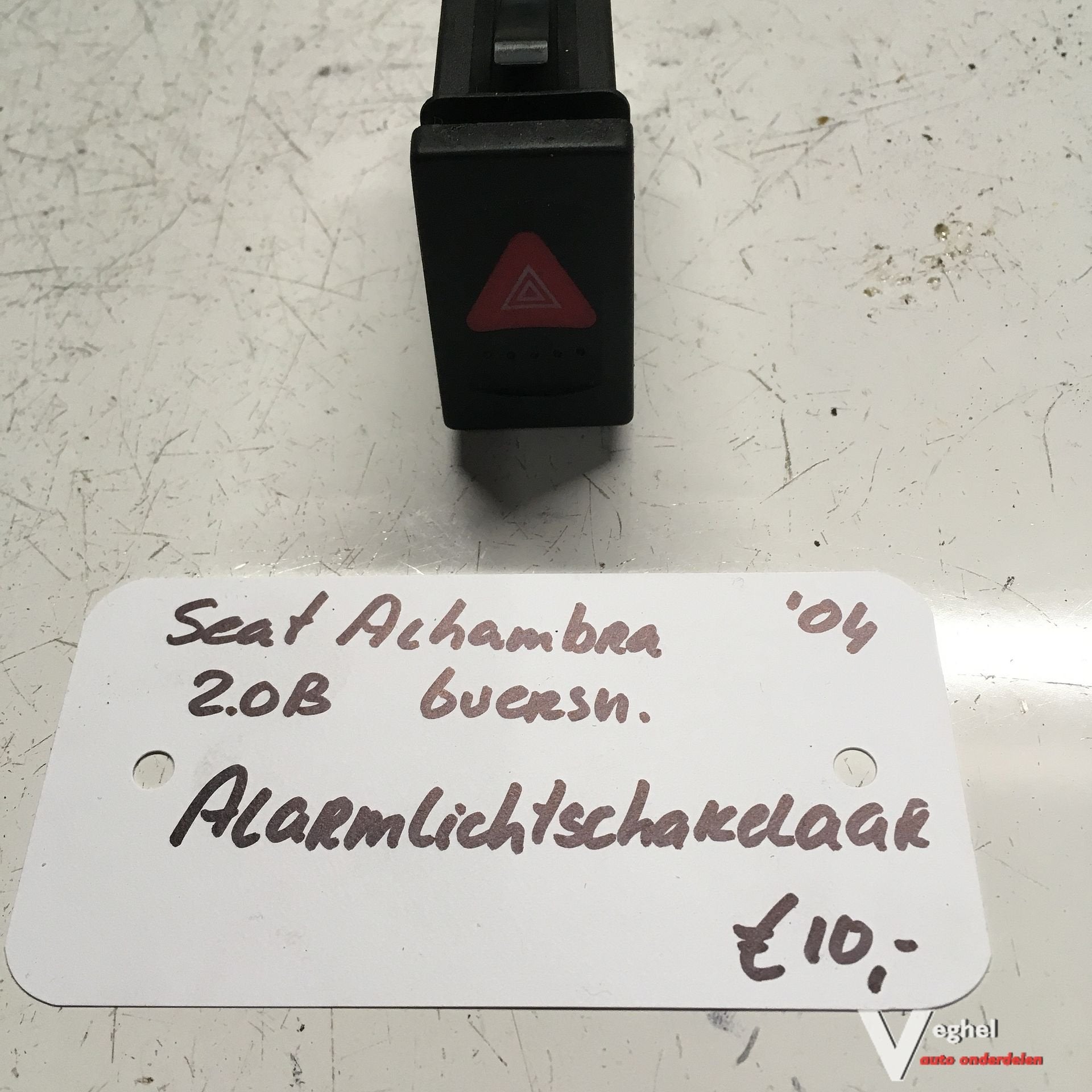 Seat Alhambra 2.0 B 6 Versnellingen 2004   Alarmlichtschakel, Gebruikt, -, -, Ophalen of Verzenden