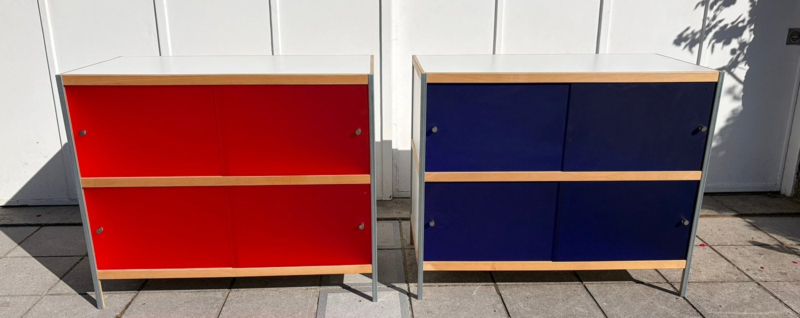 Deux armoires Kewlox/larges et profondes/portes en acrylique, Maison & Meubles, Enlèvement, Comme neuf