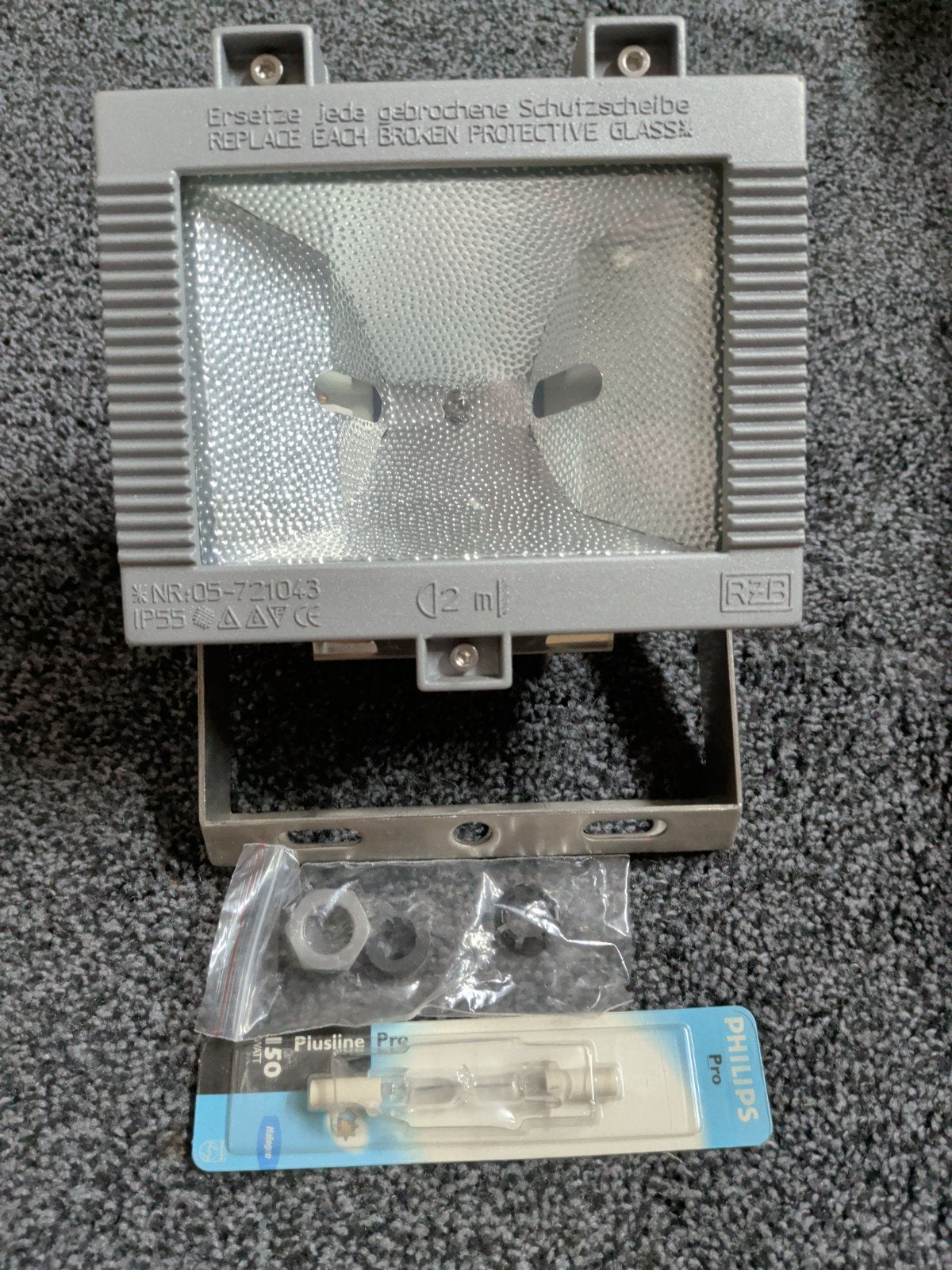 Buitenlamp RZB, Wandlamp, Ophalen of Verzenden, Netvoeding, 50 tot 250 watt