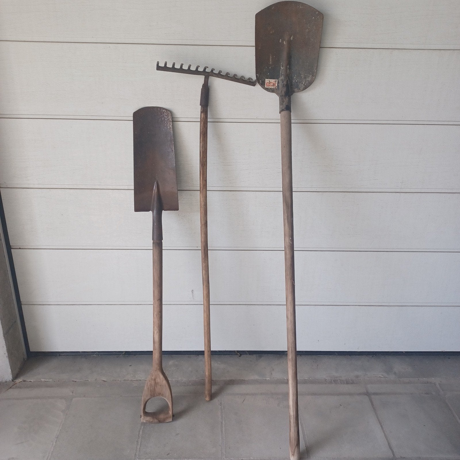 spade ,schop en hark, Tuin en Terras, Ophalen, Gebruikt, Hark