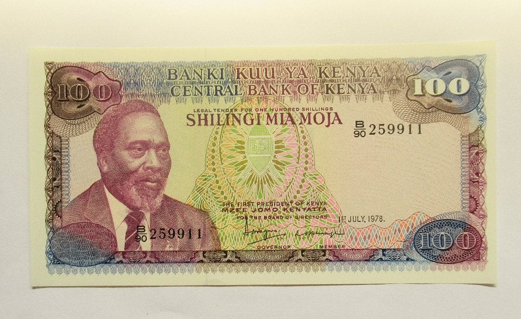 Kenia 100 Shillings 1978, Timbres & Monnaies, Envoi
