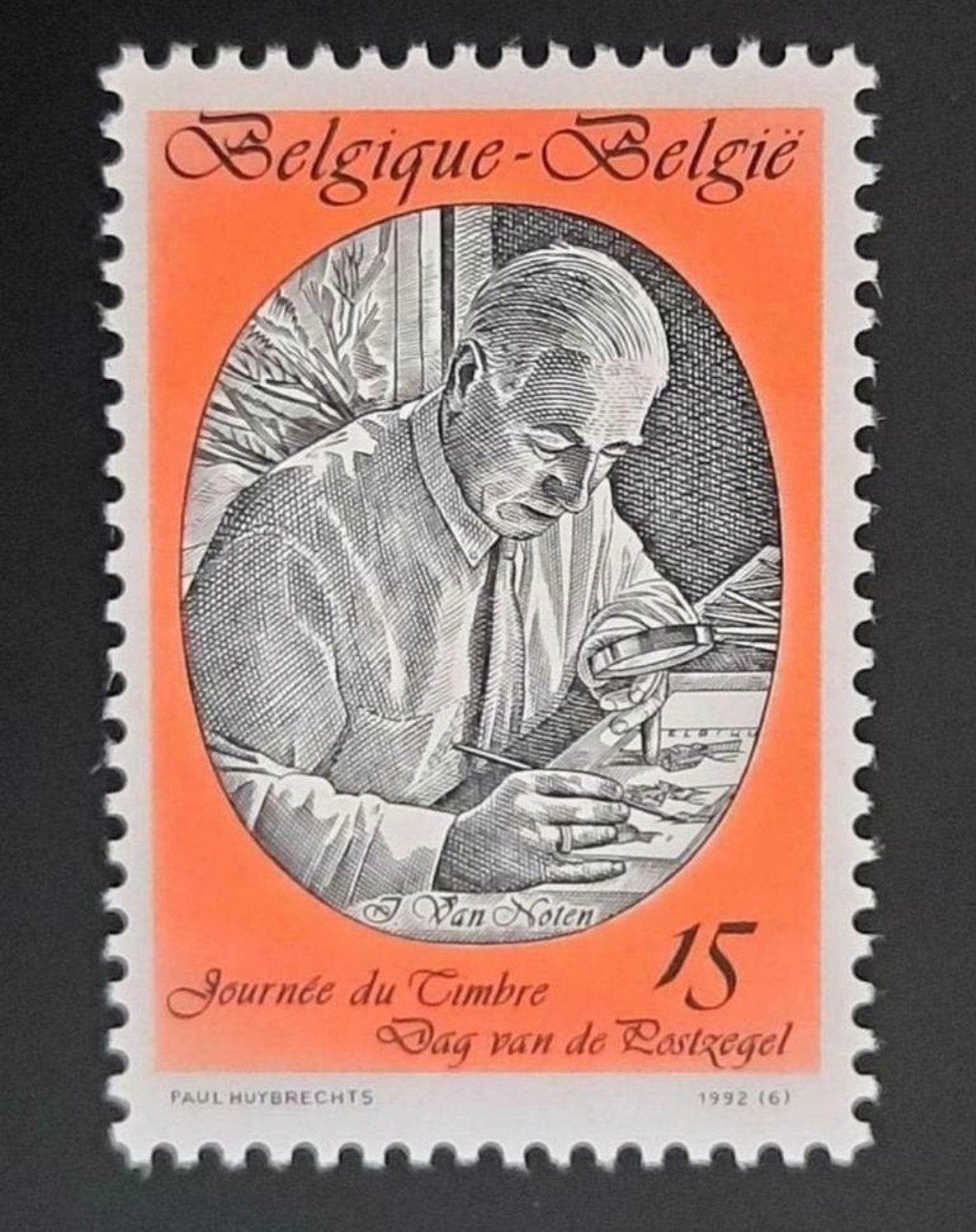 België: OBP 2451 ** Dag van de postzegel 1992., Frankeerzegel, Ophalen of Verzenden, Zonder stempel, Postfris