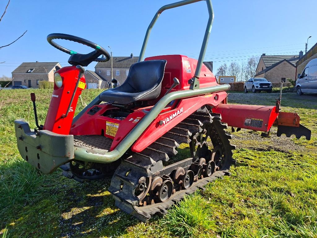 MINI TRACTEUR YANMAR DIESEL à CHENILLES + FRAISE, Enlèvement, Utilisé, Jusqu'à 80 ch, Autres marques