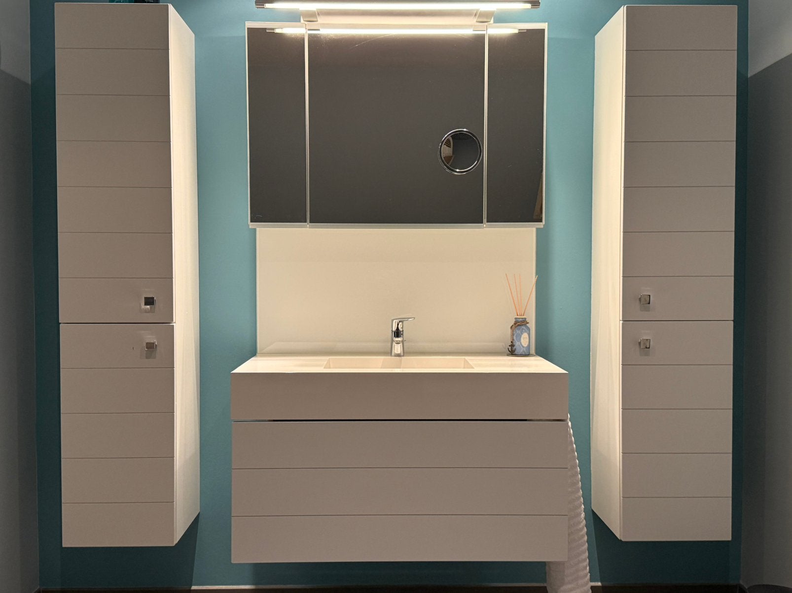 Alke Badkamermeubel en 2 kasten, Moins de 100 cm, Meuble lavabo, Enlèvement, Utilisé
