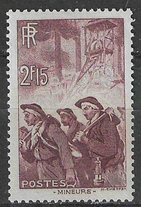 Frankrijk 1938 - Yvert 390 - Mijnwerkers (PF), Verzenden, Postfris