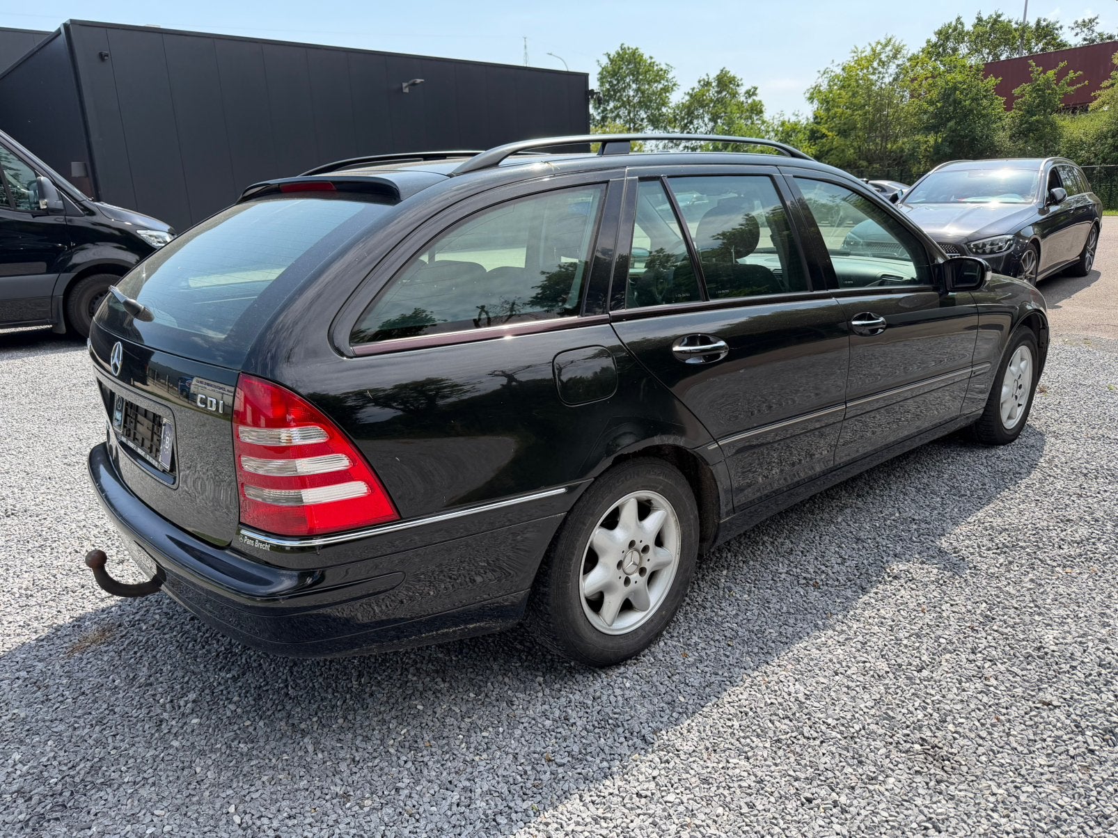 Mercedes C 200 cdi elegance diesel ONLY EXPORT, Auto's, Airbags, Zwart, Bedrijf, 5 deurs