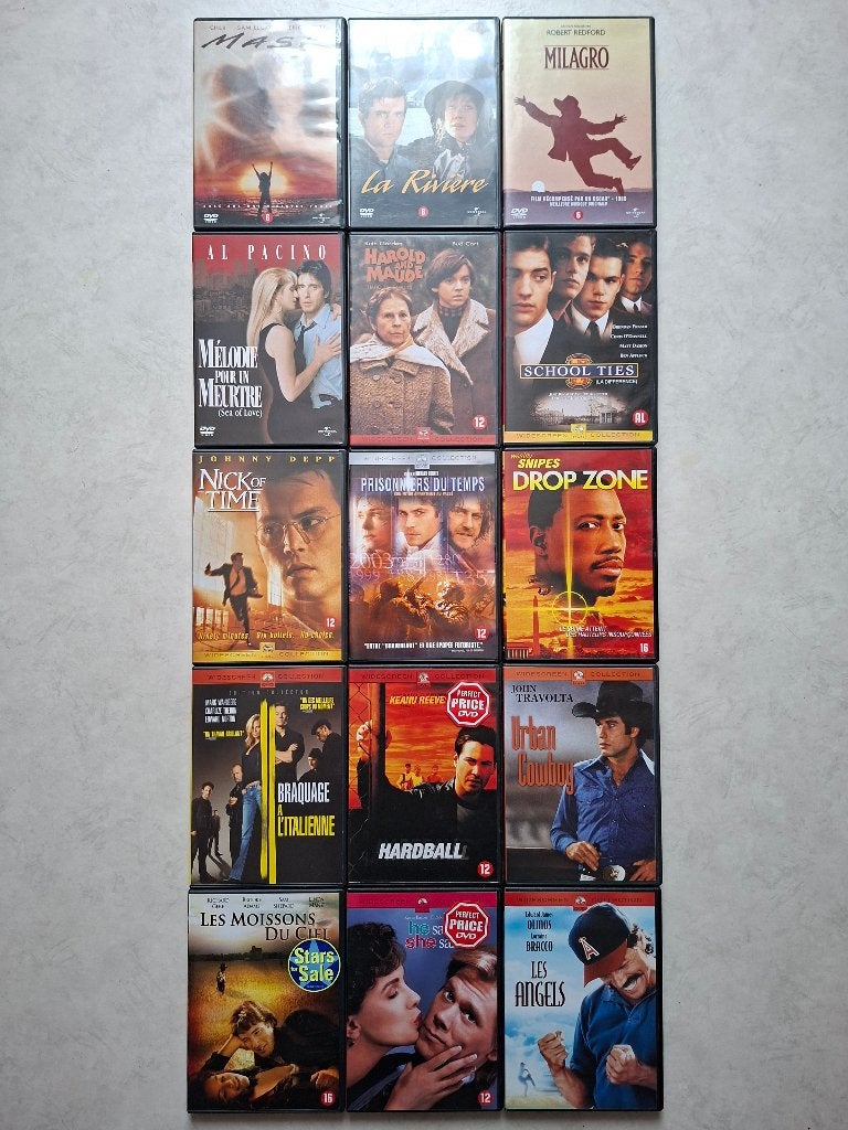 Lot de 15 DVD Universal Paramount, Enlèvement, Utilisé, Action