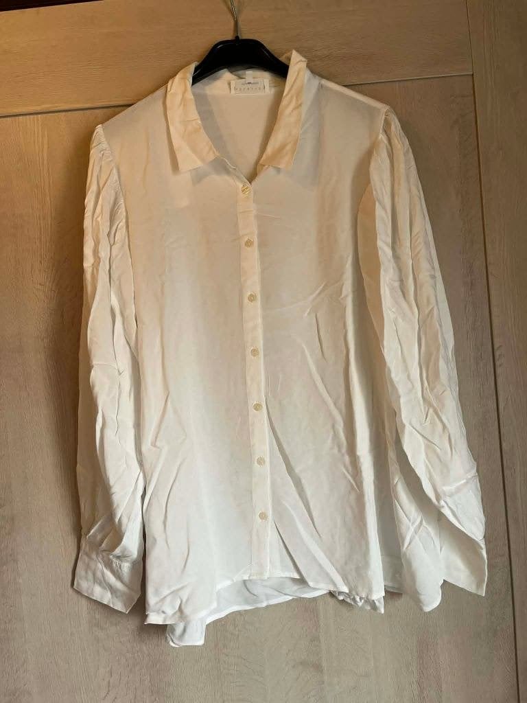 blouse wit creme lola liza50 amper gedragen, Kleding | Dames, Grote Maten, Lola & Liza, Ophalen of Verzenden, Zo goed als nieuw