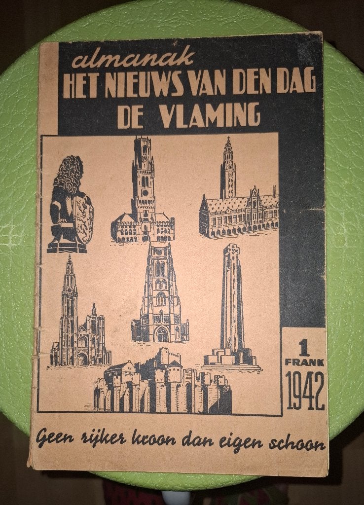 1942 Almanak Het Nieuws van den Dag. De Vlaming, Ophalen of Verzenden, 1940 tot 1960, Tijdschrift