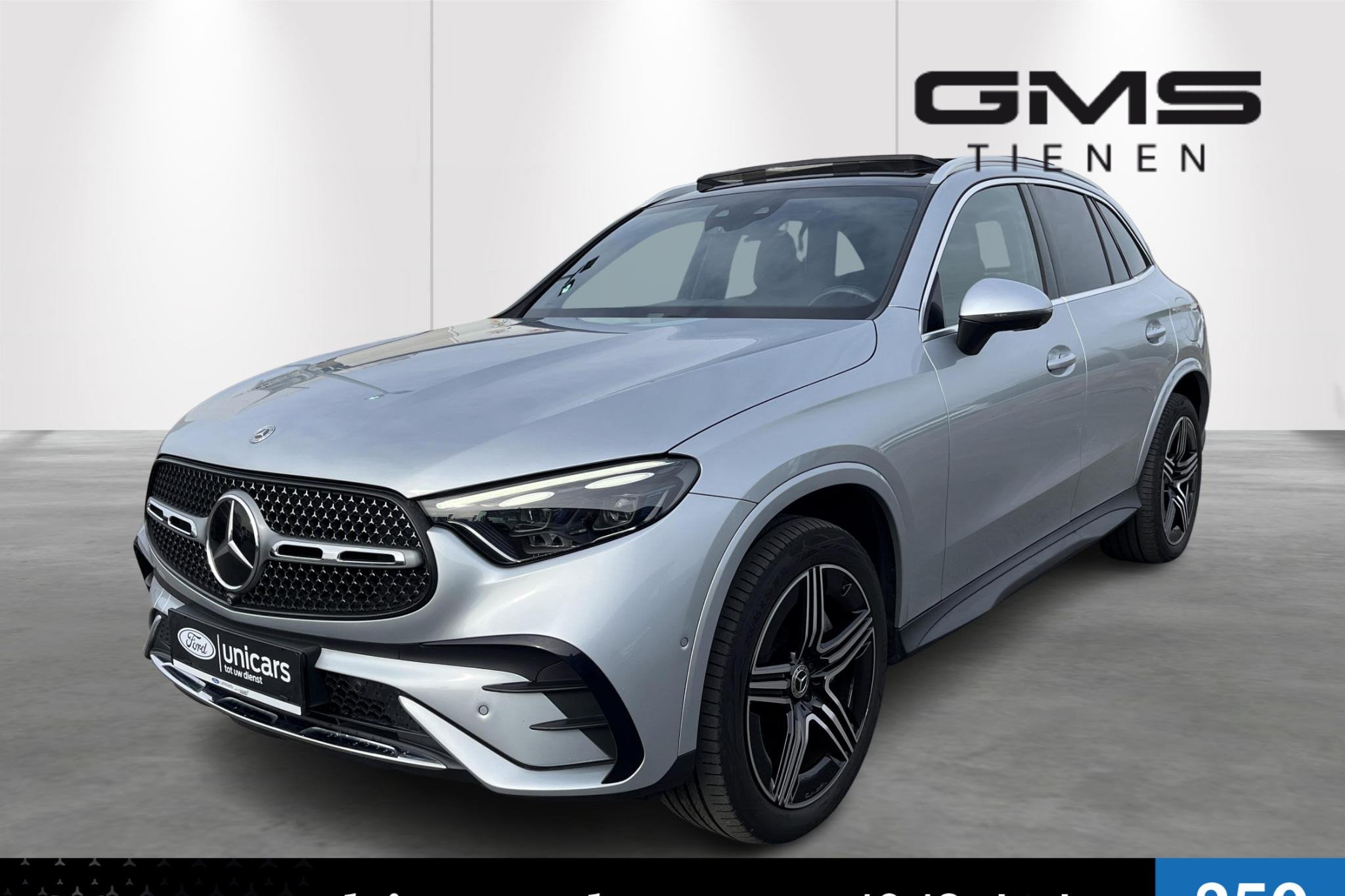 Mercedes-Benz GLC-klasse GLC 300 de 4MATIC AMG Line BTW-wage, Auto's, Automaat, Gebruikt, Zwart, 2500 kg