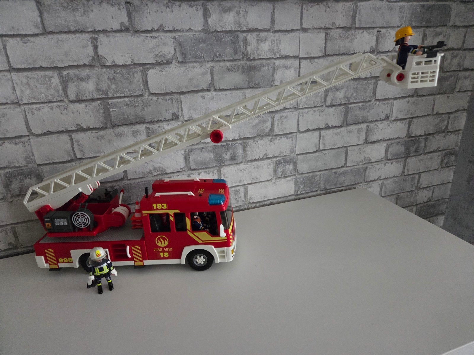 playmobil brandweer ladderwagen, Ophalen of Verzenden
