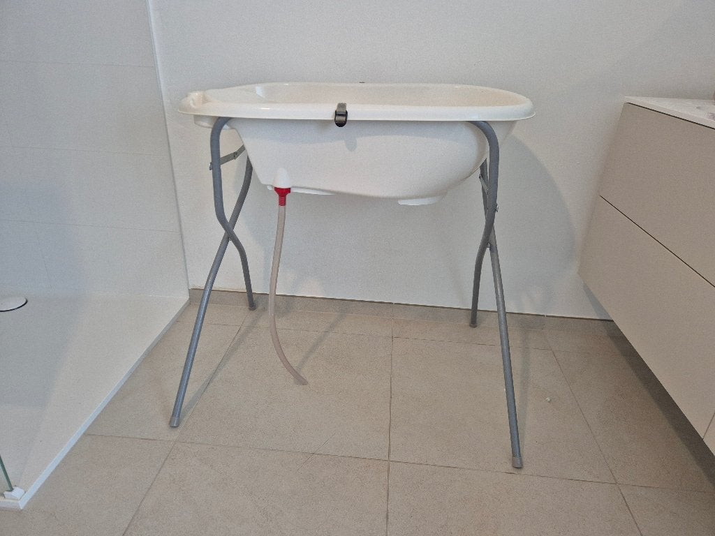 Babybadje met staander – 50 ×95 cm, Ophalen, Zo goed als nieuw, Badje